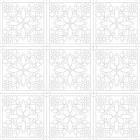 Islamic geometric floral pattern background with a transparent effect, perfect for elegant Ramadan designs. vector