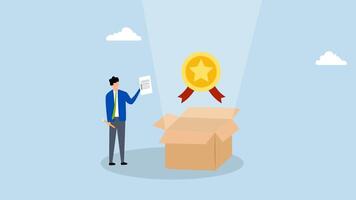 Quality Control, 4k animation of entrepreneur verifies quality using completed checklist. video