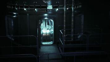 Exploring a high tech sci fi lab brimming with light and gadgets video