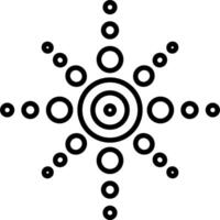Abstract Simple Black Circles Design, Sunburst vector