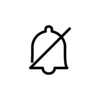 silent notification Icon Design Idea vector