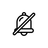 silent notification Clean Icon Concept vector