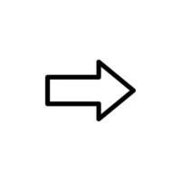 arrow, right Dynamic Icon Concept vector