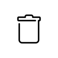 delete, trash bin, garbage Unique Icon Design Collection vector