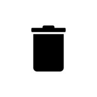 delete, trash bin, garbage Digital Icon Design for Websites vector