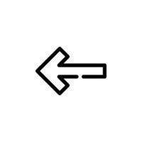 arrow, left Icon Branding Concept vector