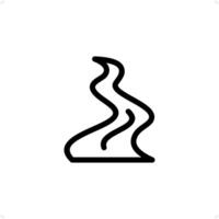 river, estuary Visual Icon Design Concept vector