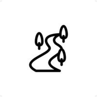 river, estuary Customizable Icon Design Template vector