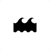 Ocean Wave High-Quality Icon Design Template vector