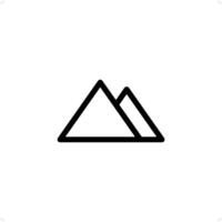 mountain peak Visual Icon Design Concept vector