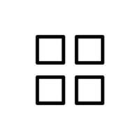menu, navigation Clean-Line Icon Design Template vector