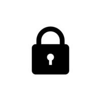 lock, padlock Icon Design for Easy Customization vector