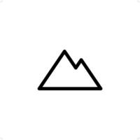 mountain peak Clean and Modern Icon Design Template vector