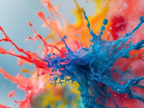 vistoso acuarela chapoteo antecedentes vitrinas vívido matices y dinámica texturas en resumen Arte. foto