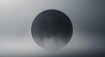 Abstract translucent dark circle background photo