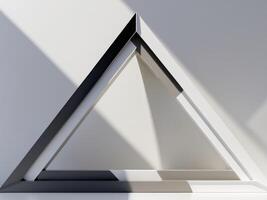 parallelogram rectangle picture frame with a two tone photo