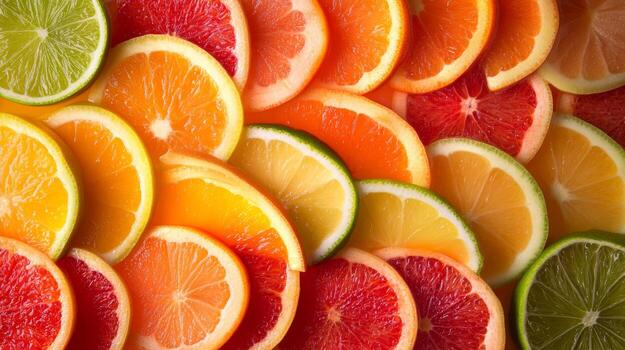 A close up of a bunch of oranges photo