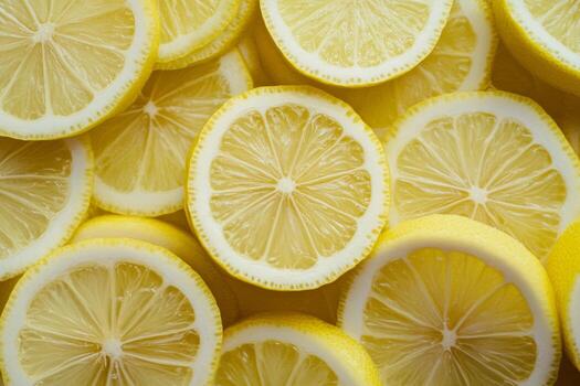 A close up of a lemon with the peel still on it. The lemon is sliced in half and the peel is visible photo
