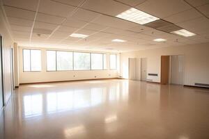 Bright and Spacious Unfurnished Office Space with Large Windows and Natural Light photo