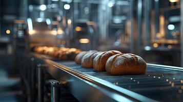 Industrial Bread Production Line - Automated Bakery Process photo