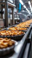 Automated Peach Pie Production Line - Efficient Food Manufacturing photo