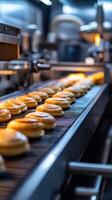 Automated Pastry Production Line in a Commercial Bakery photo