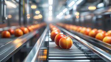 Automated Peach Processing Line - Modern Food Industry photo
