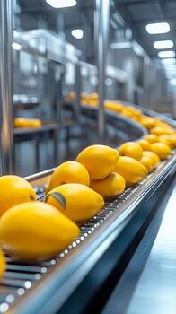 Automated Mango Processing Line in Modern Facility photo