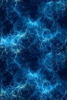 Abstract Blue Veined Texture with Electrical Discharge Pattern photo