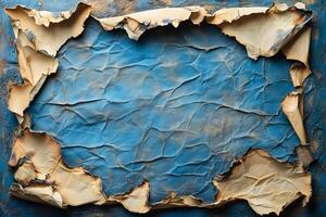 Vintage Burnt Paper Texture for Rustic Design and Background Concepts photo