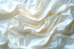 Abstract Texture with Crumpled White Fabric Layers - Versatile Background Design for Print photo