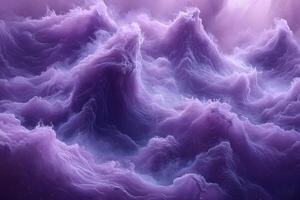 Dreamy Purple Cloudscape - Ethereal Abstract Background for Design and Art Projects photo