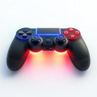 High-tech gaming controller with vibrant LED lights suitable for intense gaming sessions photo