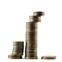 Stacked coins create a visual representation of financial growth and investment opportunities photo