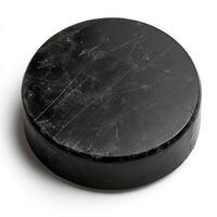 Hockey Puck on White Background photo