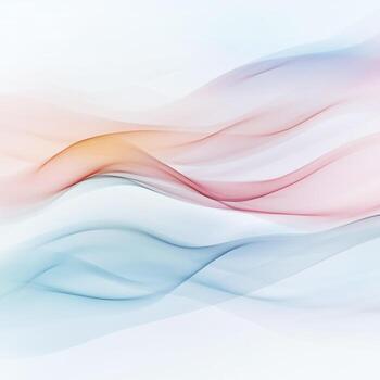 Abstract flowing waves in soft pastel colors create a calming visual experience in a serene setting photo