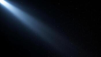 Spotlight Illuminating the Starry Canvas of the Night Sky with a Celestial Beam photo