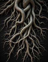 Intertwined Root System Veins of Earth,s Foundation Deeply Rooted Network photo