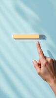 Interactive Progress Bar Interface Design With Minimalist Aesthetic And User Touch photo