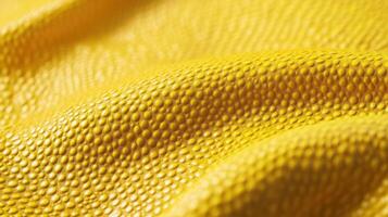 Textured yellow surface with bumpy details highlighting material or fabric concept photo