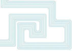 Abstract blue geometric curved lines tech background vector