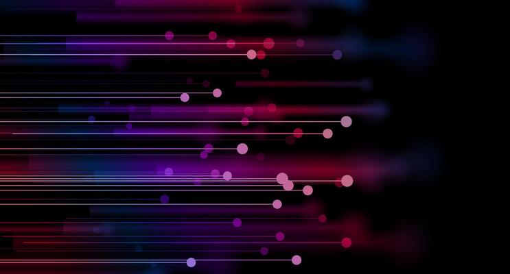 Glowing blue red abstract futuristic hi-tech background