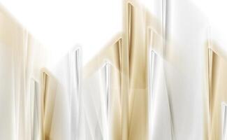 Grey white and golden smooth blurred stripes abstract background vector