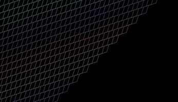 Holographic linear geometric grid abstract tech background vector