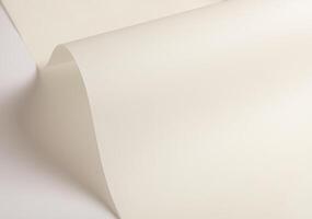 Ivory white paper background with a smooth, matte texture and gentle folds. Warm beige tones and a photo