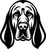 Bloodhound Dog Silhouette Noble and Intuitive Representation of a Loyal Tracker vector