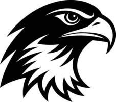 Hawk Head Icon Silhouette Powerful and Majestic Representation of a Predatory Bird vector