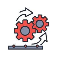 process icon. .Editable stroke..linear style sign for use web design,logo.Symbol illustration. vector
