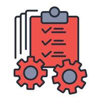 specification icon.. .Editable stroke.linear style sign for use web design,logo.Symbol illustration. vector