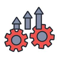 improve icon. .Editable stroke...linear style sign for use web design,logo.Symbol illustration. vector